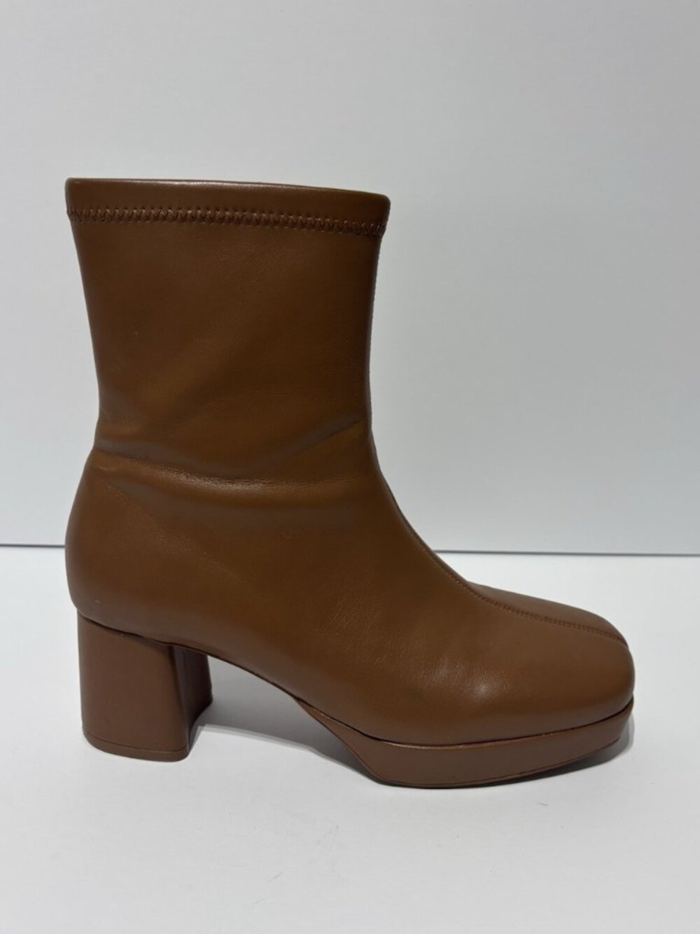 Aerosoles Women’s Sussex Brown Platform Ankle Boots, Size 8 M